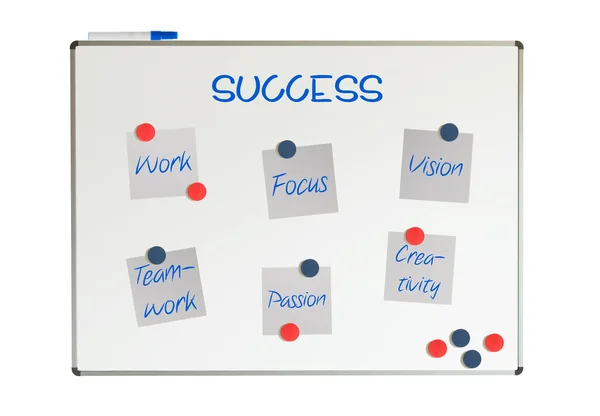 Success chart on a whiteboard — Stock Photo, Image