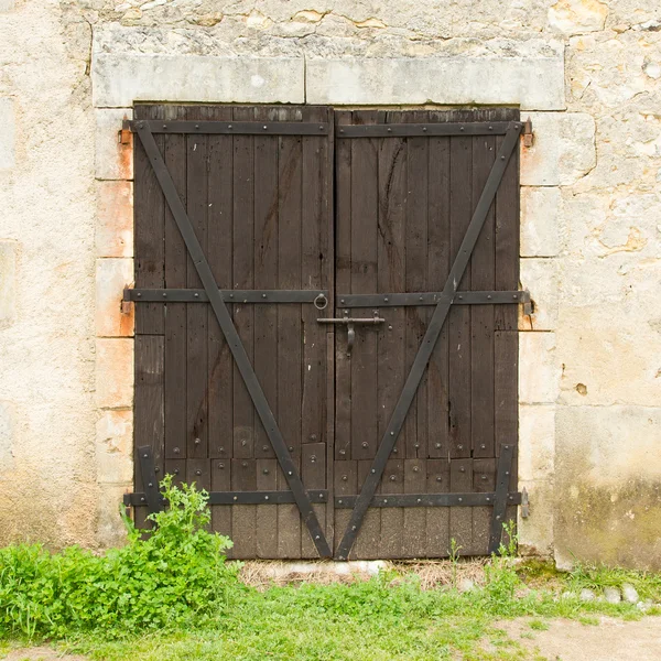 Eski ahşap kapı — Stok fotoğraf