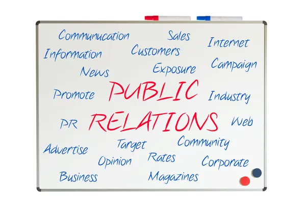 Public Relations szó — Stock Fotó