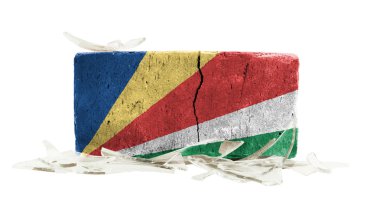 kırık cam, şiddet kavramı ile tuğla