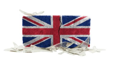 kırık cam, şiddet kavramı ile tuğla