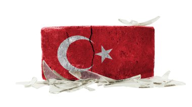 kırık cam, şiddet kavramı ile tuğla