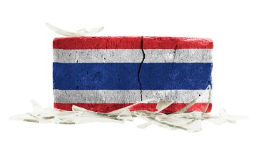 kırık cam, şiddet kavramı ile tuğla