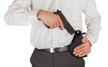 silahlı bir gizli servis ajanı