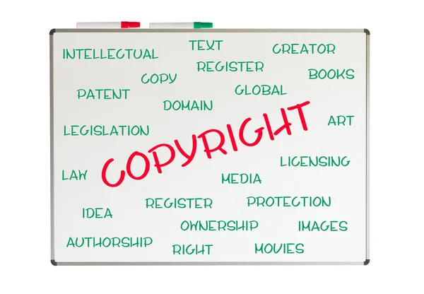 Copyright word cloud — Stock Photo, Image