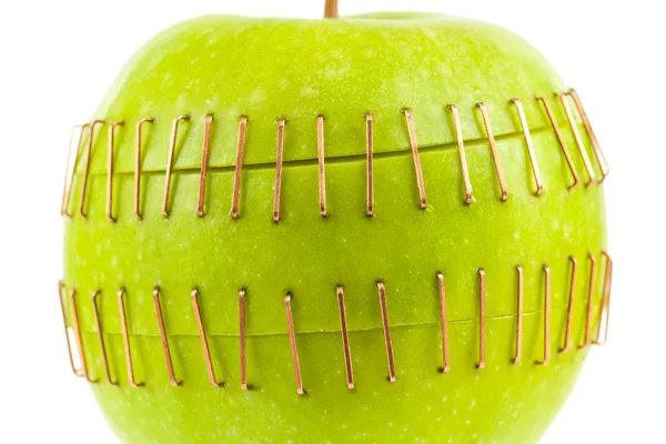 Sliced apple halves — Stock Photo, Image