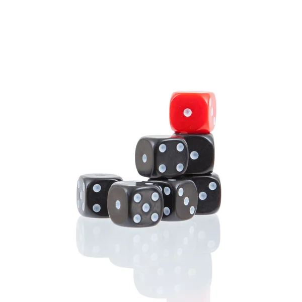 Row of dice — Stock Photo, Image