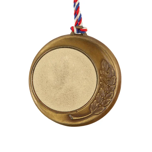Oude medaille geïsoleerd — Stockfoto