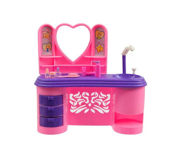 Old pink handbasin toy — Stock Photo, Image