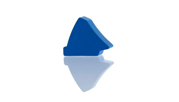 Blu pedone unico isolato — Foto Stock