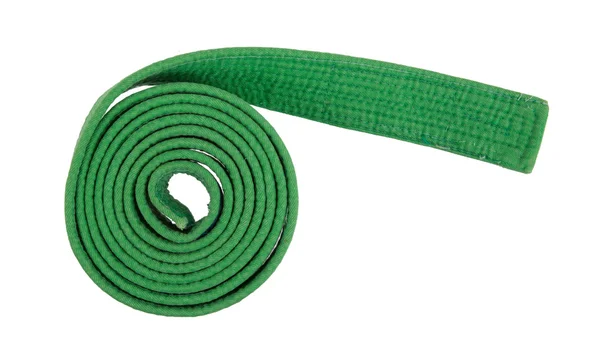 Ceinture verte isolé — Photo