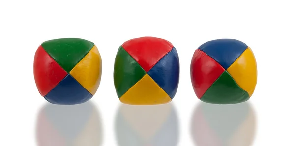 Three juggle balls isolated — Stock Photo, Image