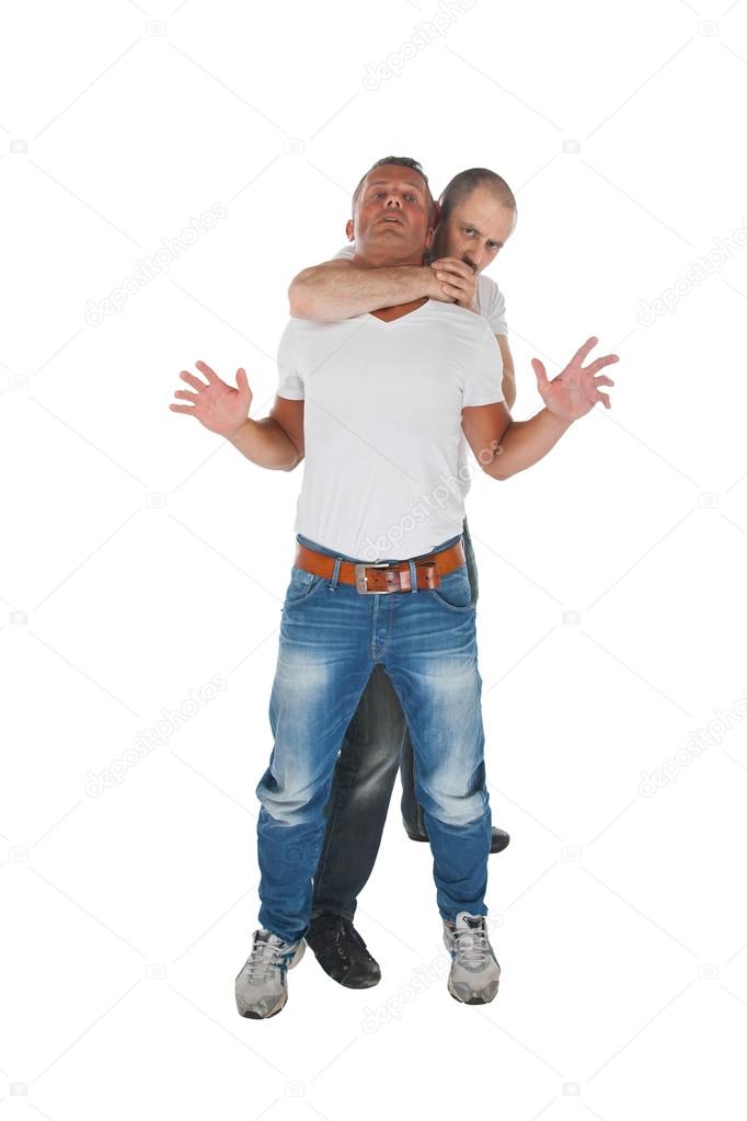 Man choking other man Stock Photo by ©michaklootwijk 29925713
