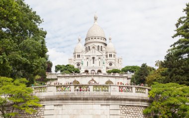 Paris, Fransa, 28 Temmuz: Sacré coeur Bazilikası yaz günü. lar