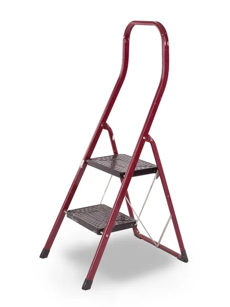 Old red step ladder — Stock Photo, Image