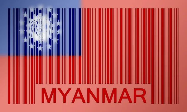 Barcode flag — Stock Photo, Image