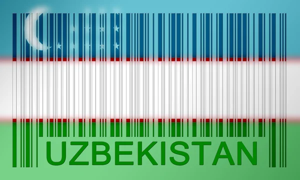 Barcode vlag — Stockfoto
