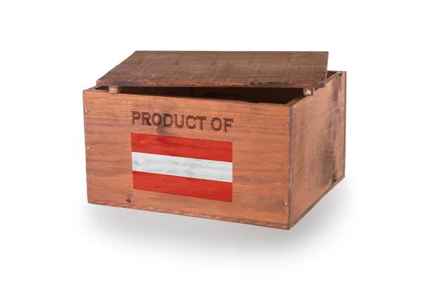 Wooden crate isolated on a white background — Stock Photo, Image