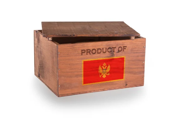 Wooden crate isolated on a white background — Stock Photo, Image