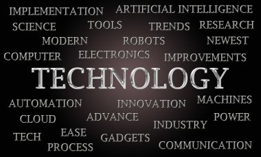 teknoloji kelime bulutu