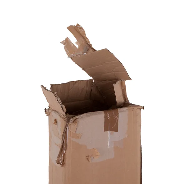 Caja de cartón de color marrón — Foto de Stock