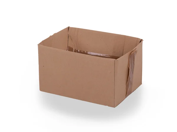 Kahverengi renk cardbox — Stok fotoğraf
