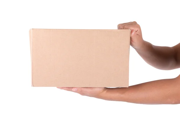 Brown color cardbox — Stock Photo, Image