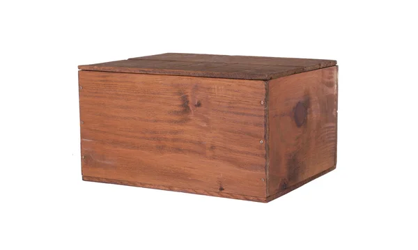 孤立在白色背景上的木箱 — 图库照片