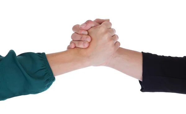 Close up of two women shaking hands — Stock Photo, Image