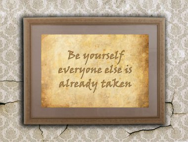 Be yourself clipart