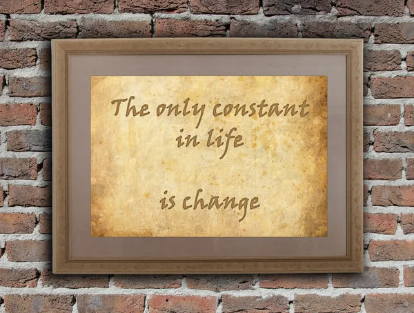 The only constant in life — Stock Photo, Image