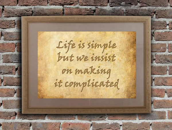 Life is simple — Stock Photo, Image