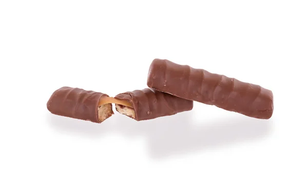 Крупный план маленьких шоколадных батончиков — стоковое фото