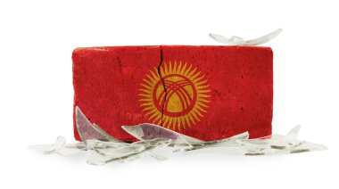 kırık cam, şiddet kavramı ile tuğla