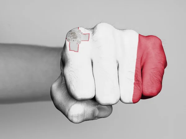 Fist of a man punching — Stock Photo, Image