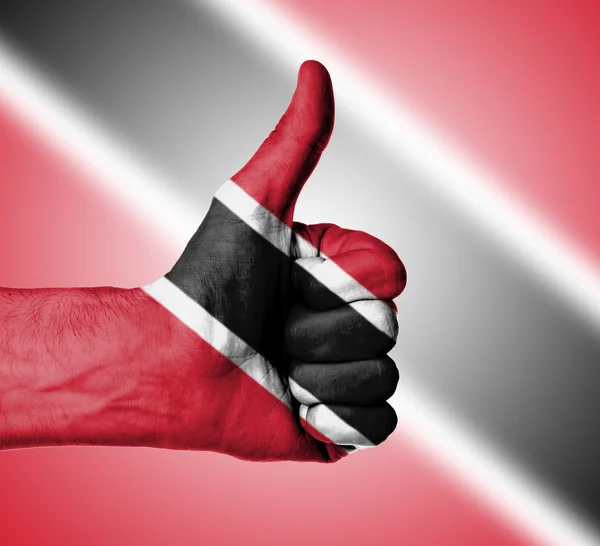 Closeup of male hand showing thumbs up sign — Stock Photo, Image