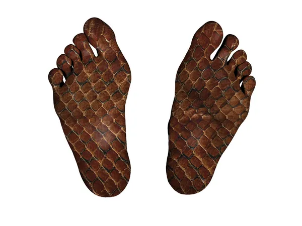 Ludzkich stóp z nadrukiem — Zdjęcie stockowe