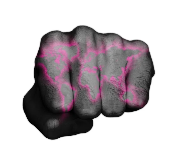 Fist of a man punching — Stock Photo, Image