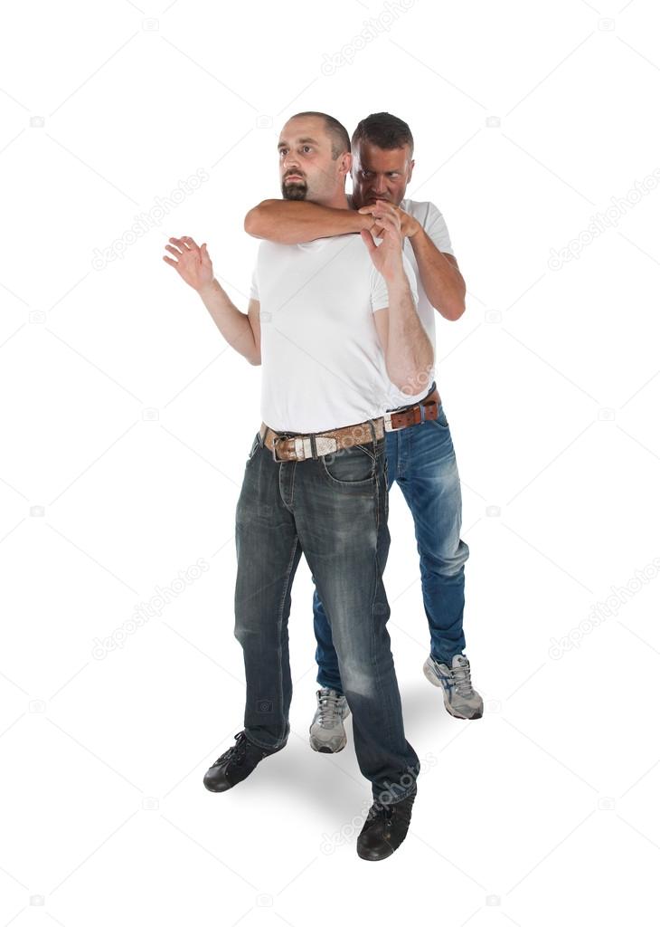 Man choking other man Stock Photo by ©michaklootwijk 40703773