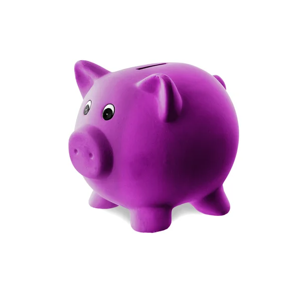 Unique pink ceramic piggy bank — Stock Photo, Image