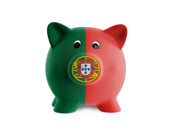 Unique pink ceramic piggy bank — Stock Photo, Image