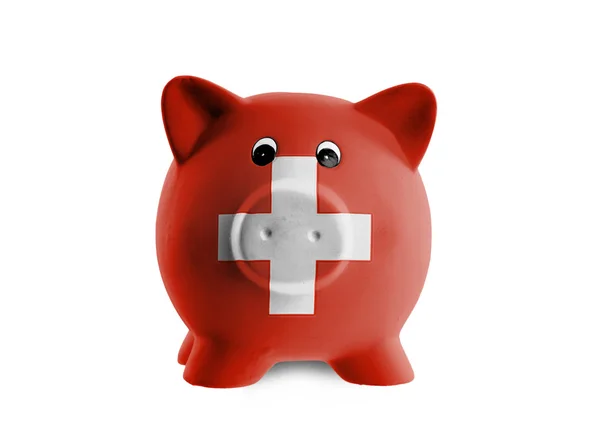 Unieke roze keramische piggy bank — Stockfoto