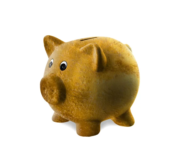 Unique pink ceramic piggy bank — Stock Photo, Image