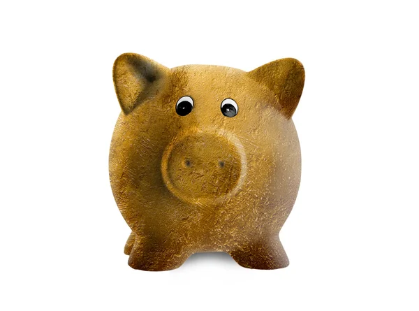 Unique pink ceramic piggy bank — Stock Photo, Image