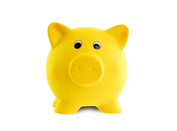 Único banco de cerâmica rosa piggy — Fotografia de Stock