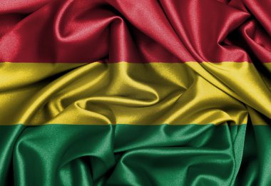 saten bayrak, üç boyutlu render