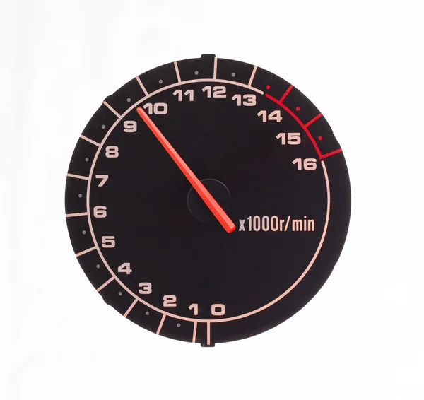 Tacômetro de motor isolado — Fotografia de Stock