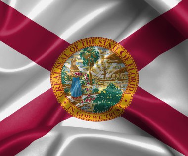 saten bayrak, üç boyutlu render