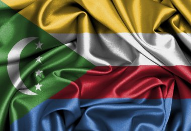 saten bayrak, üç boyutlu render