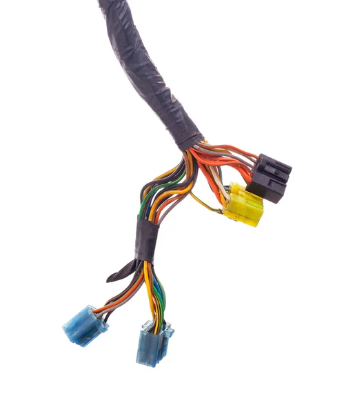 Multicolored motorcycle cable — Stock Photo, Image